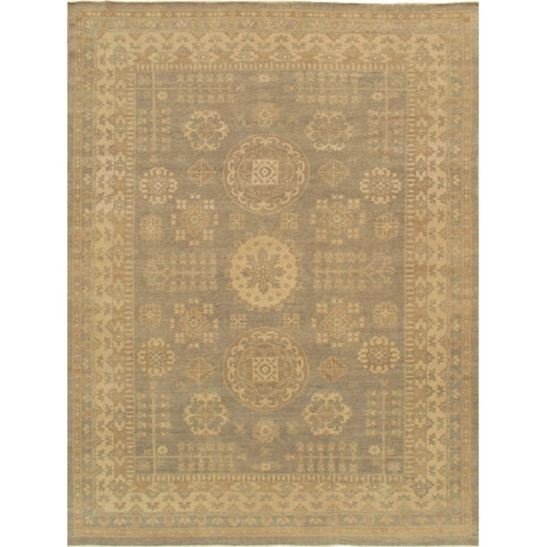 9' 3 X 12' 6 Pasargad Home Khotan Collection Hand-Knotted Lamb's Wool Area Rug 9' 3 X 12' 6 Pasargad Home Khotan Collection Hand-Knotted Lamb's Wool Area Rug